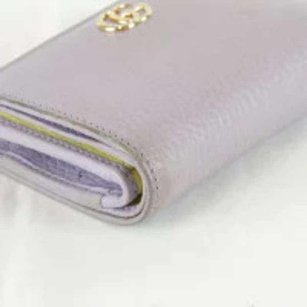 GUCCI Bi fold Wallet Leather Purple - Picture 6 of 9